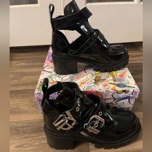 Jeffrey Campbell Leather Boots Craven-Lo